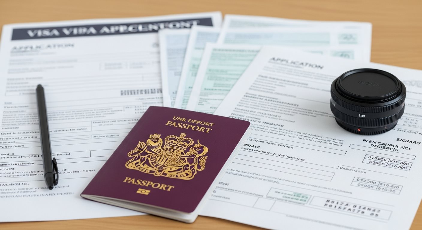 Paiement des frais de visa pour l'Angleterre